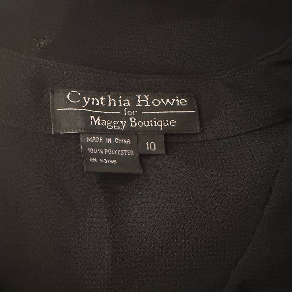 Cynthia Howie Black Dress